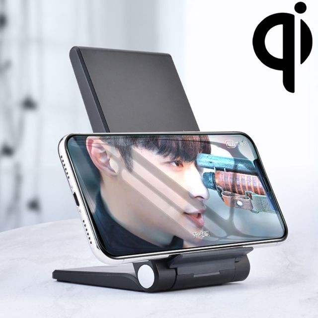 Wewoo - Chargeur sans fil Support de pliant pour induction intelligente A10 10W QI standard Noir Wewoo  - Accessoire Smartphone