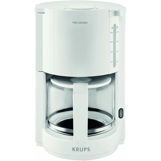 Krups - cafetière électrique de 1,4L pour 10 a 15 tasses 1050W blanc - Expresso - Cafetière Cafetière filtre
