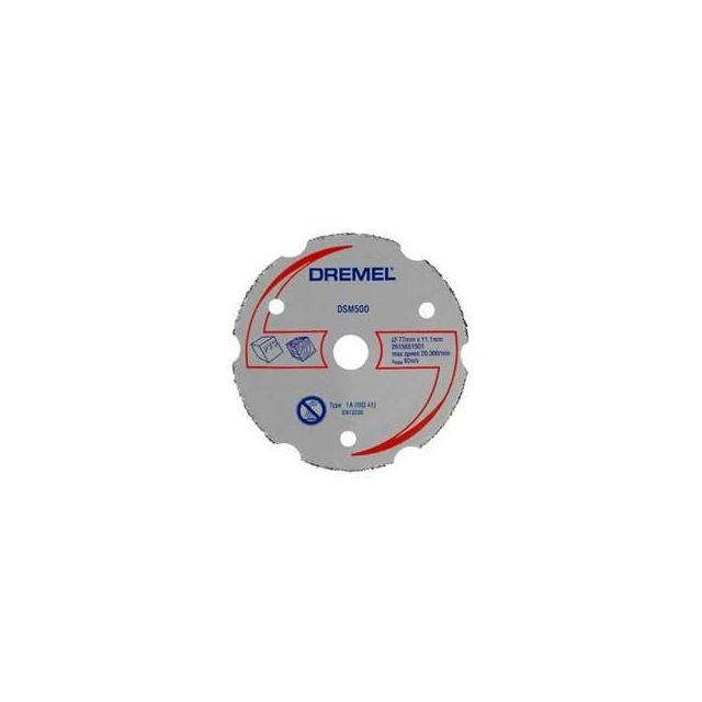Dremel - DREMEL - 1 disque à tronçonner multi-usage en carbure pour® DSM20 (DSM500) - Accessoires mini-outillage