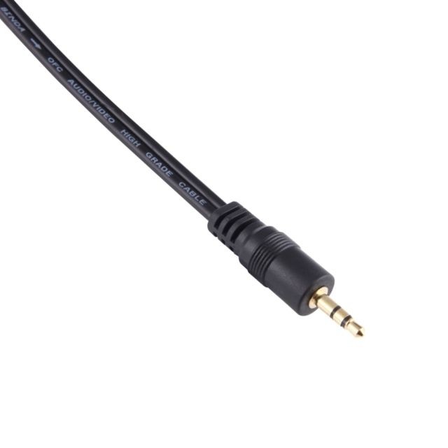 Wewoo 30cm Métal Tête 3.5mm Mâle à 3 Broches XLR CANNON Connecteur Audio Câble d'Adaptateur