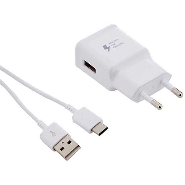 Câble USB Chargeur secteur 2A 15W - Blanc Technologie AFC