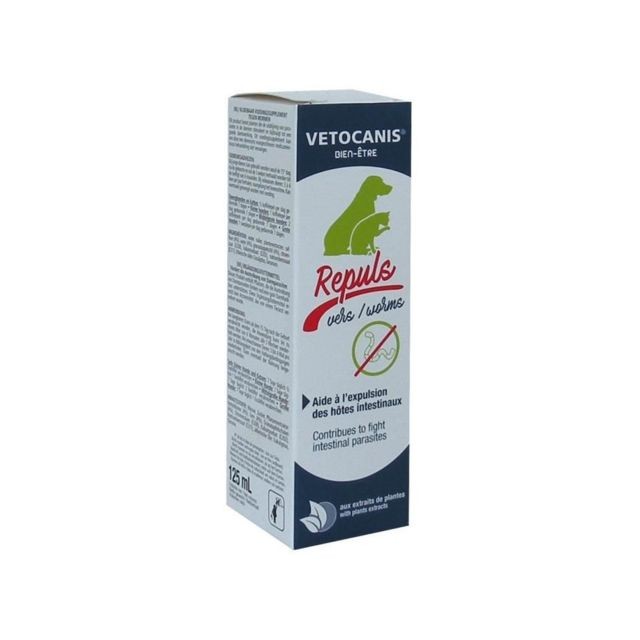 Vetocanis - VETOCANIS Sirop contre les vers - 125 ml - Pour chien et chat - Anti-parasitaire pour chien Vetocanis