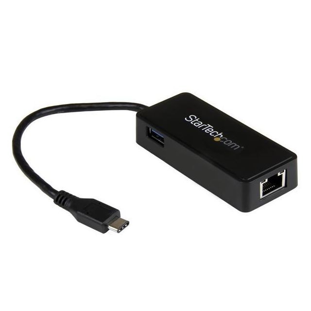 Startech - Adaptateur USB-C vers Gigabit Ethernet avec port USB supplémentaire - Câble RJ45