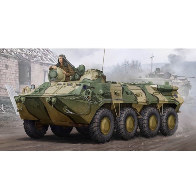 Trumpeter - Maquette Véhicule de transport de troupes : BTR-80 APC (Fin de production) Trumpeter - Jeux & Jouets Trumpeter