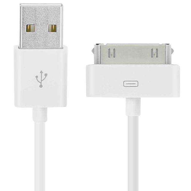 Câble USB Câble USB vers connecteur Apple 30 broches - Blanc