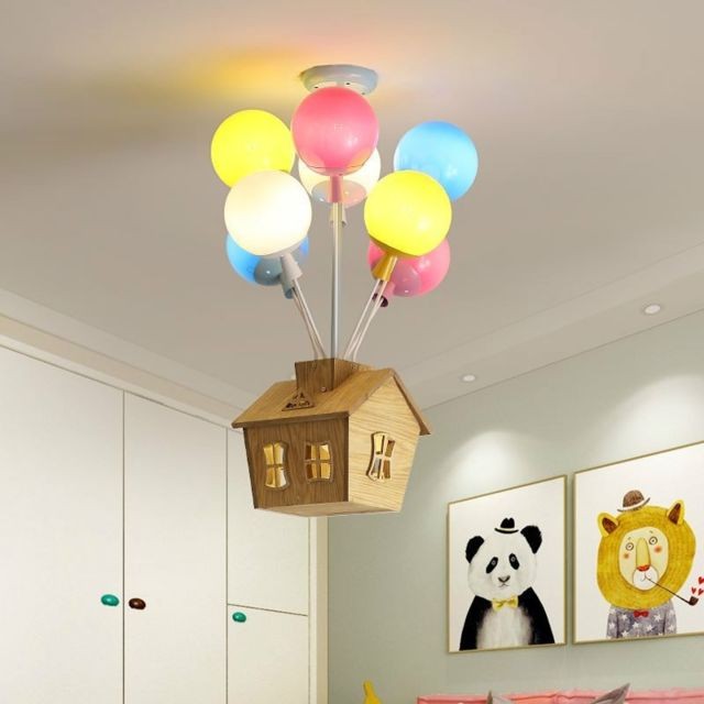 Wewoo - Suspension luminaire Lustre Lampe Suspendue 8 têtes moderne Led Fly House plafond plafonnier lumière éclairage décoratif pour chambre d'enfants blanc chaud - Wewoo
