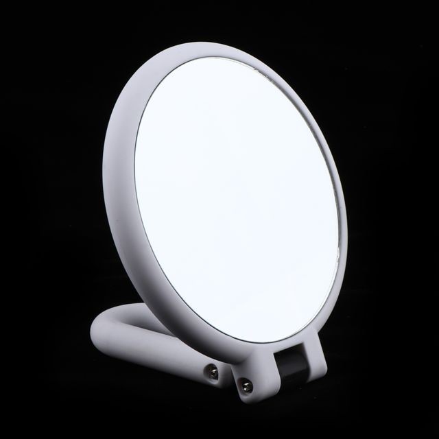 Miroirs Miroir grossissant à double face avec miroir de maquillage rond / trou de suspension