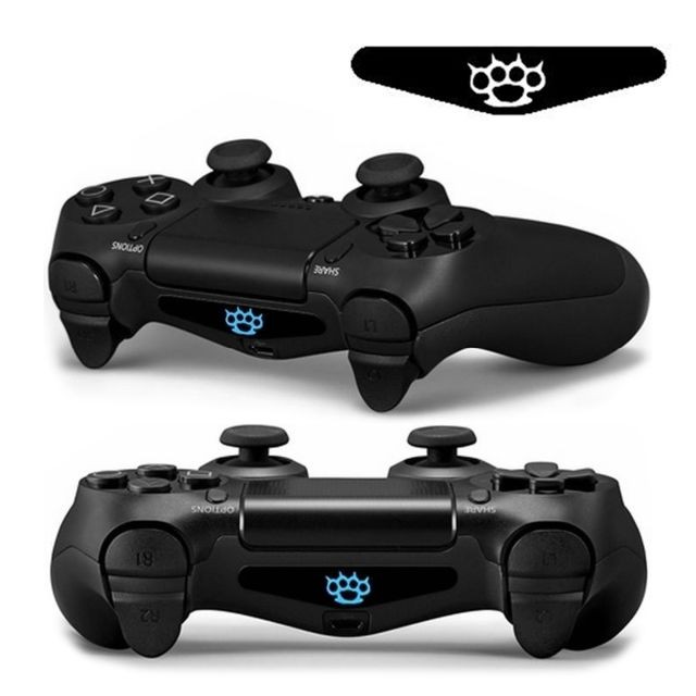 Wewoo - Pour PlayStation 4 Controller DualShock 4 4 PCS Cool Light Sticker Autocollant Wewoo - Accessoires Universels Wewoo