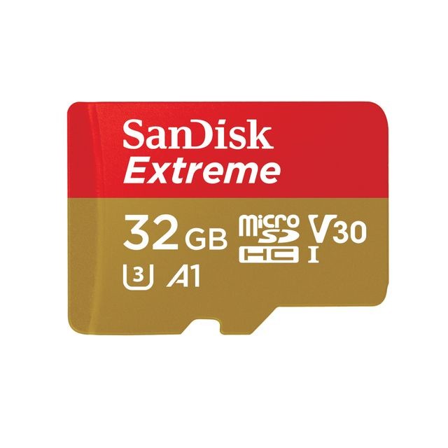 Sandisk - Extreme microSDHC 32GB + SD Adapter pour Action Sports Cameras - Carte Micro SD 32 go