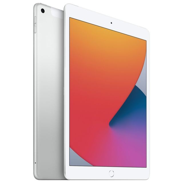 Apple - iPad 10.2"" 2020 - WiFi + Cellular 128 Go - Argent - iPad iPad