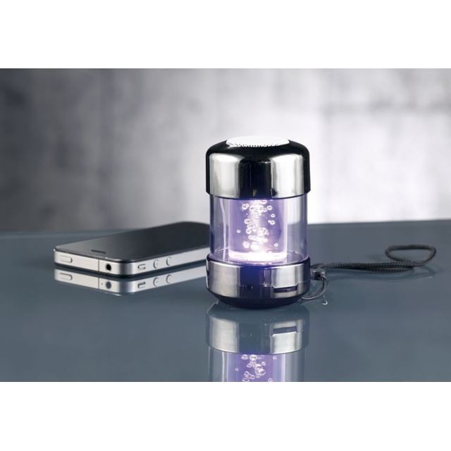 Auvisio - Système audio nomade ''MSS-250.tube.bt'' avec effets lumineux RVB et bluetooth - Enceinte nomade Bluetooth