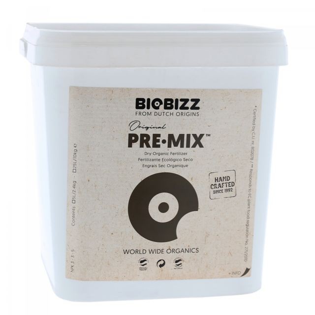 Terreau Biobizz Engrais sec PRE.MIX 5 litres - BIOBIZZ