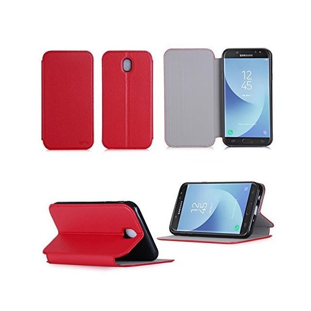 Housse, étui tablette Xeptio Etui luxe Nokia 8 4G rouge Slim Style Cuir avec stand - Housse coque de protection Nokia8  smartphone 2017 / 2018 - Accessoires pochette XEPTIO case