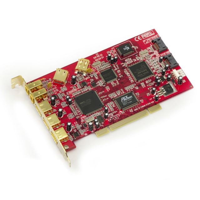 Kalea-Informatique - Carte contrôleur PCI FIREWIRE 400 (Ieee1394a) + USB 2.0 + SATA - 9 PORTS - Carte Contrôleur