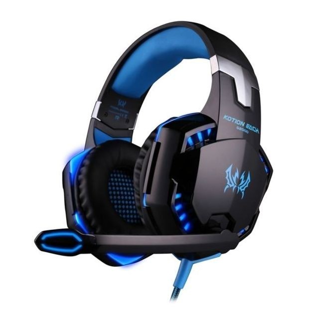 Suvom - SUVOM KOTION EACH G2000 Casque Gamer filaire Bleu Suvom  - Casque Micro Compatible xbox