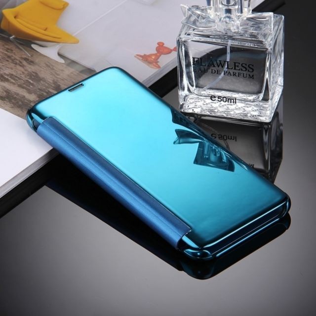 Wewoo - Housse Étui bleu pour Samsung Galaxy S8 / G9500 galvanoplastie miroir horizontal en cuir avec fonction de sommeil / réveil Wewoo  - Accessoires Samsung Galaxy S Accessoires et consommables