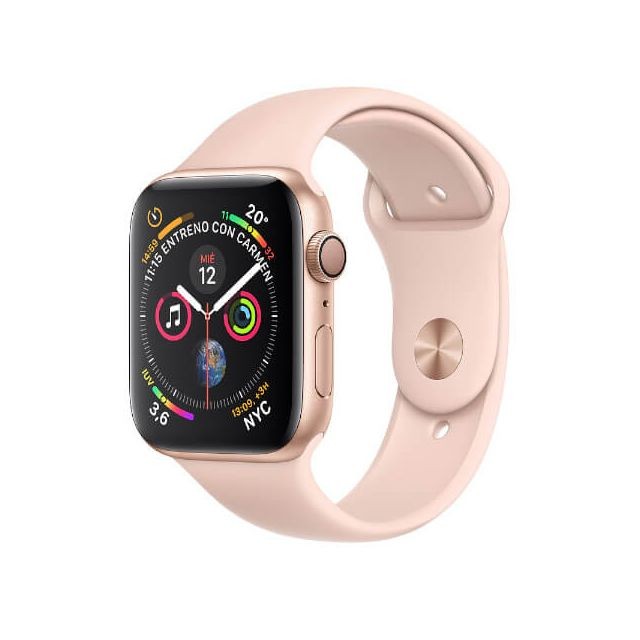 Apple - Apple Watch Series 4 GPS 40 mm Or avec bracelet rose MU682TY/A - Apple Watch