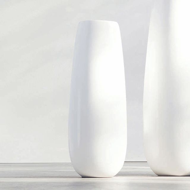 Asa Selection - Vase XL en céramique blanc EASEXL - Décoration Blanc + noir