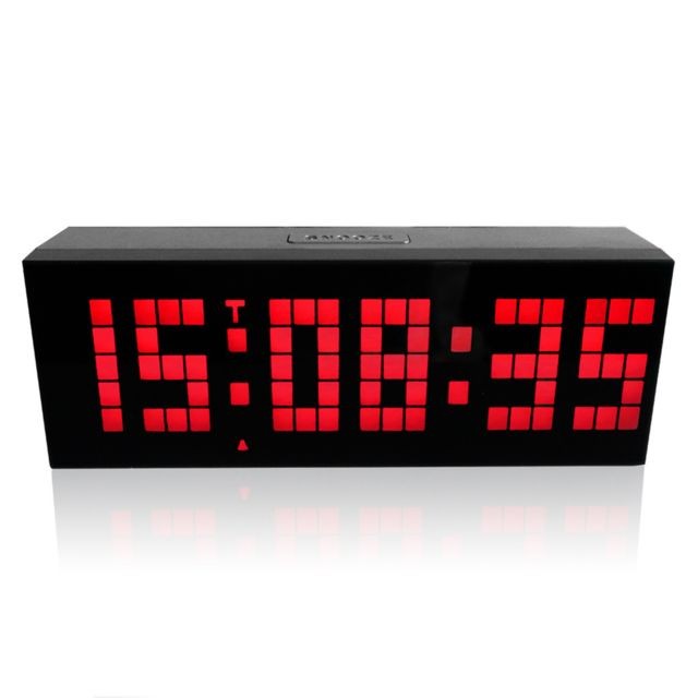 Generic - Télécommande multifonction Minuterie numérique lumineuse Horloge LED 6 bits à 5 segments - rouge - Horloges, pendules Generic