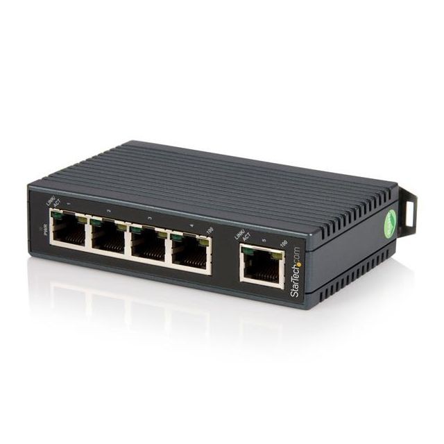 Startech - StarTech.com Switch Ethernet industriel non géré à 5 ports - Commutateur réseau 10/100 a montage sur rail DIN - Startech