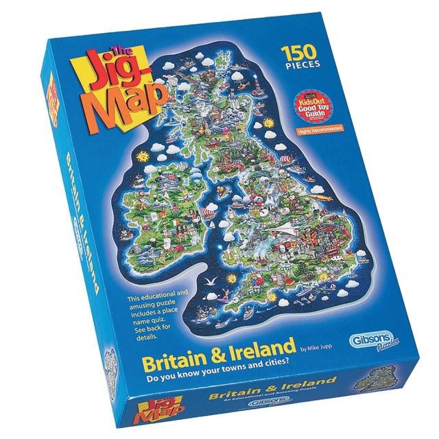 Animaux Gibsons Puzzle 150 pièces extra larges - La Grande Bretagne et l'Irlande