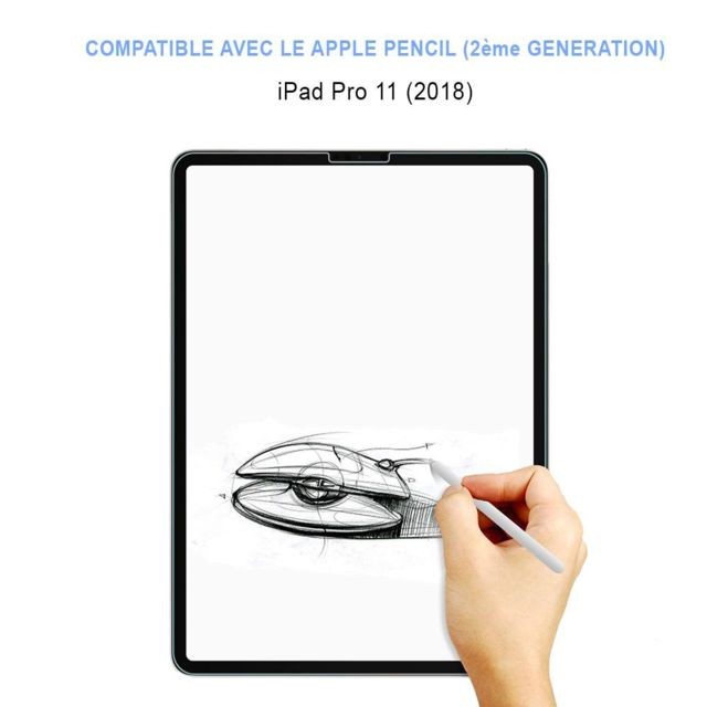 Evetane Vitre de protection en verre trempé pour iPad Pro 11: A1980-A2013-A1934-A1979