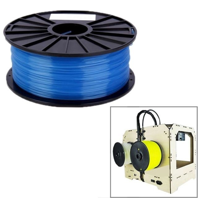 Wewoo - Filaments transparents d'imprimante 3D de bleu 1.75 millimètres de PLA - Imprimante 3D