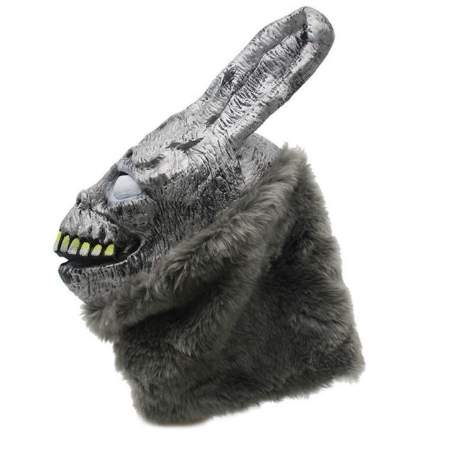 Generic Masque de lapin Donnie Darko FRANK Halloween le lapin capuche en Latex avec masque de fourrure