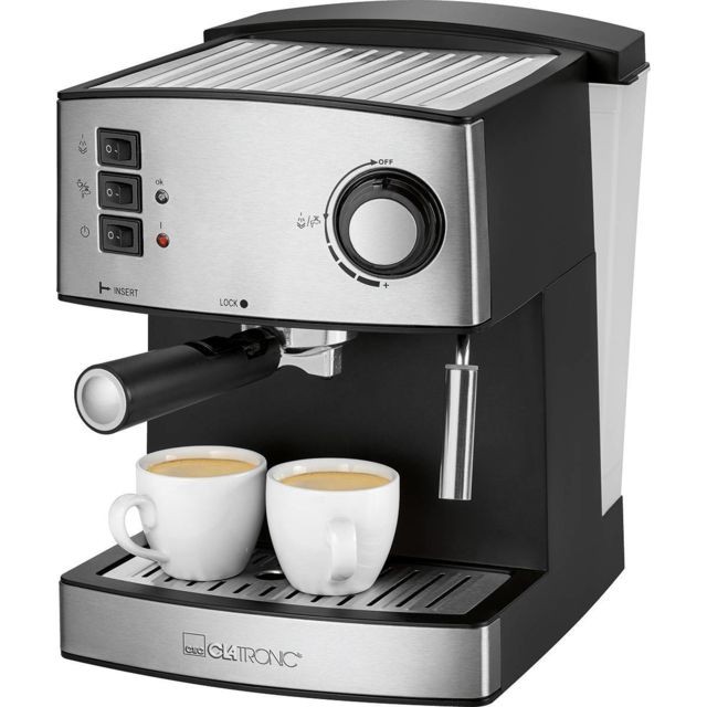 Clatronic -Machine à café Expresso Mousseur de lait Capouccino Cafetière 15 bar 850W Clatronic ES 3643 Clatronic  - Clatronic