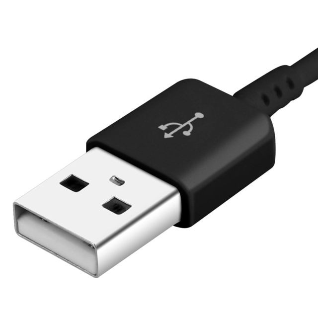 Câble USB Câble USB vers USB type C Original Samsung EP-DW700CWE Noir charge et synchro