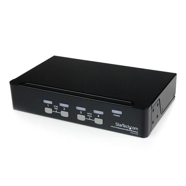 Startech - StarTech.com Commutateur KVM 4 Ports VGA USB, Montage en Rack - Switch KVM - 1920x1440 - Switch