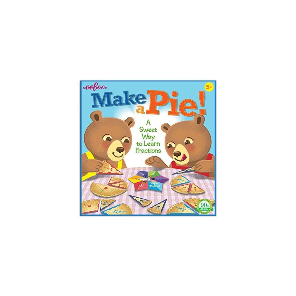 Eeboo - eeBoo Make a Pie Spinner Board Game for Kids Learn Fractions - Jeux  de cartes - Rue du Commerce