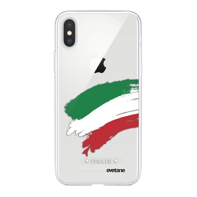 Evetane - Coque iPhone Xs Max 360 intégrale Italie Ecriture Tendance Design Evetane. - Accessoire Smartphone Iphone xs max