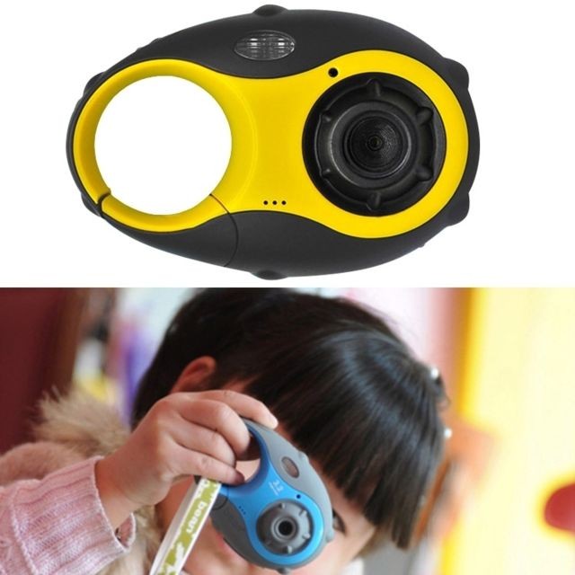 Wewoo - Mini Caméra 5MP 1,5 pouces couleur écran mini trousseau type cadeau appareil photo numérique pour les enfants jaune - Appareil photo enfant Wewoo