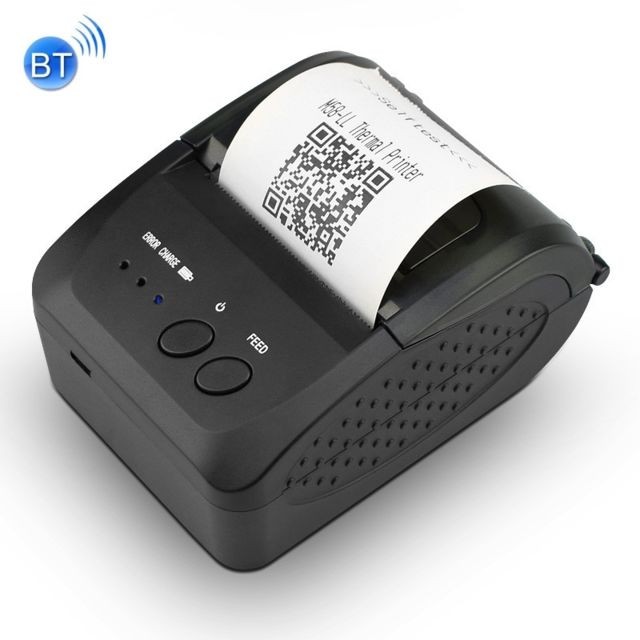 Wewoo - Imprimante thermique de reçu de Bluetooth portatif de 58mmcharge de remplissage charge de trésor - Imprimante bluetooth