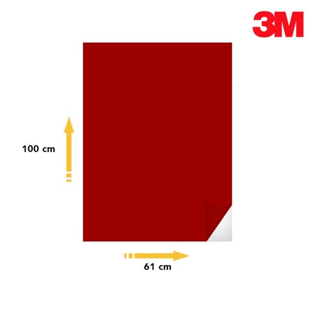 3M - Film adhésif 3M SC50 longue durée Série 50 Rouge Clair SC50-445 100x61cm - Appcessoires 3M