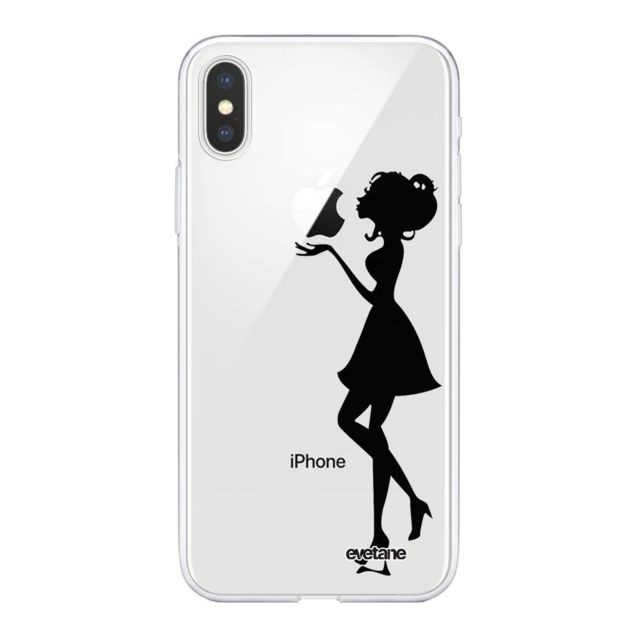Evetane - Coque iPhone Xs Max 360 intégrale Silhouette Femme Ecriture Tendance Design Evetane. - Accessoire Smartphone Iphone xs max