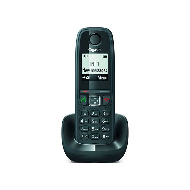 Gigaset - Téléphone sans fil Gigaset AS470 noir - Téléphone fixe-répondeur