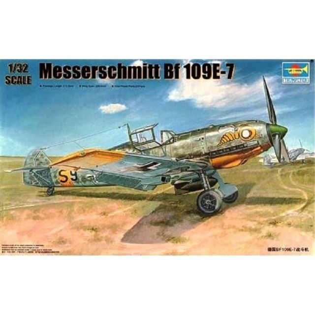 Trumpeter - Maquette Avion Messerschmitt Bf 109e-7 Trumpeter - Marchand Zoomici
