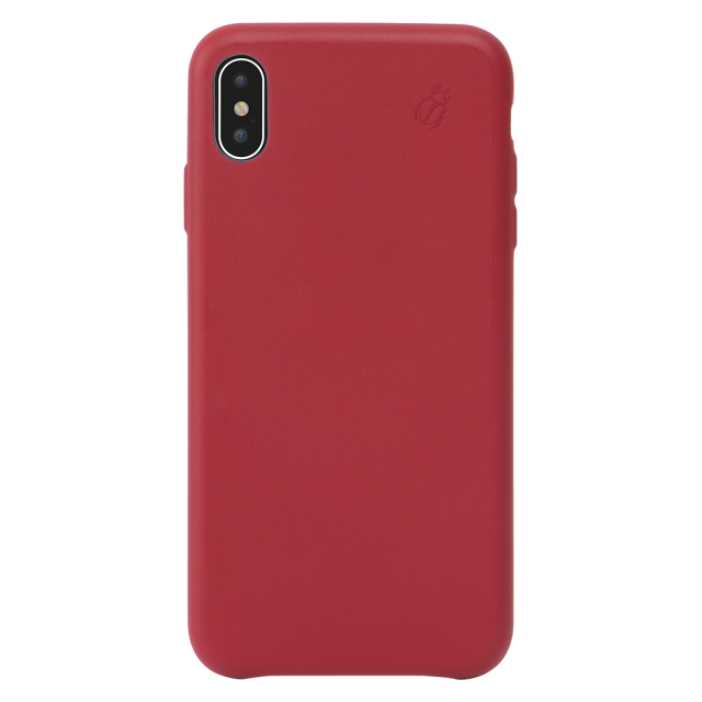Alpexe - Coque rigide Beetle Case en cuir rouge pour iPhone XS Max Alpexe  - Iphone case