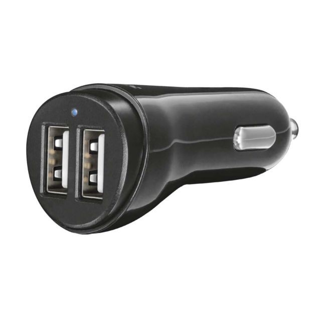 Trust - 2x12W FAST DUAL USBCAR CHARGER - Chargeur allume cigare 2 ports Trust   - Assistant d'aide à la conduite