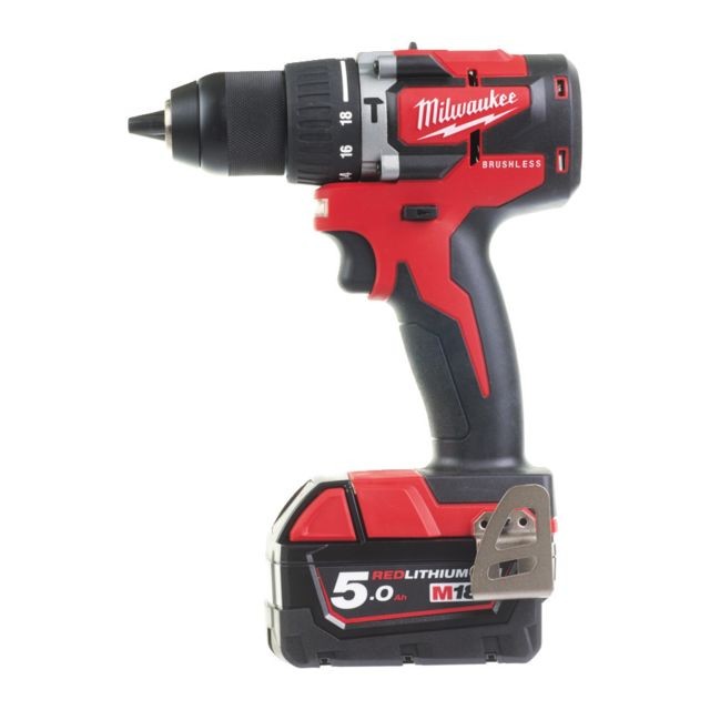 Milwaukee - Perceuse Percussion Compacte BRUSHLESS,18V, 5,0Ah, 60 Nm MILWAUKEE M18 CBLPD-502C - 4933464558 - Coffrets outils