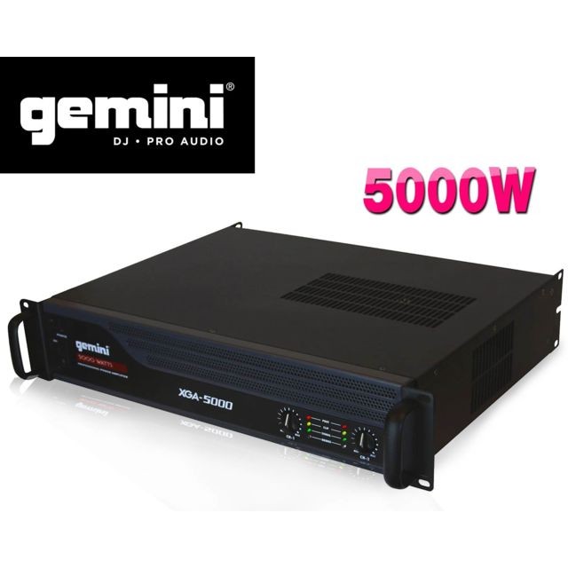 Gemini - Amplificateur sono PA 5000W max. - GEMINI XGA5000 - Sono et éclairages de soirée