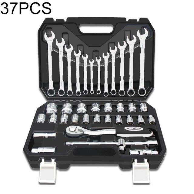 Wewoo - Boîte à outils de matériel combinaison réparation voiture 37 PCS Clé à cliquet Wewoo  - Etablis & Rangements