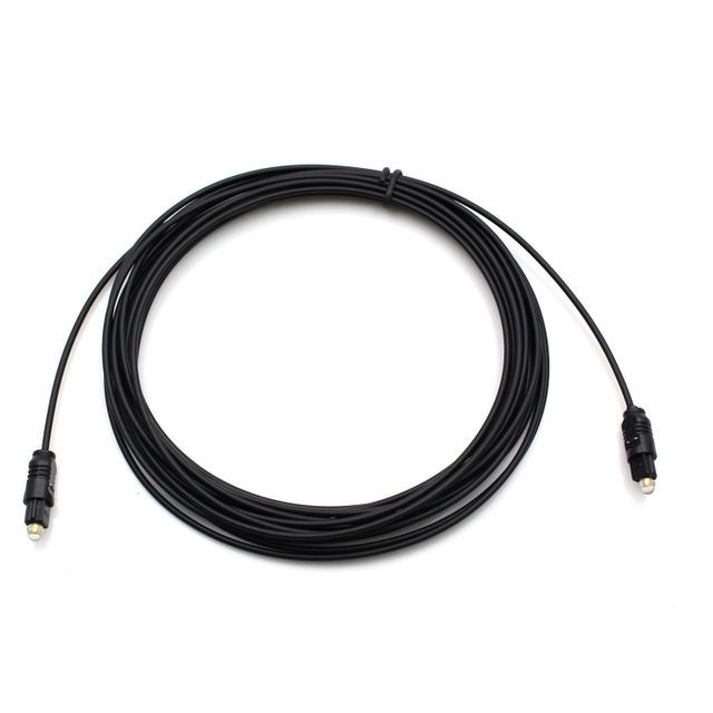 Cabling CABLING  5m de câble Toslink qualité professionnelle - Plaqué or 24 carats - bouchons en métal - qualité supérieure - Digital Optical plomb - S / PDIF - Stéréo - Audio - EIAJ optique - Fibre optique
