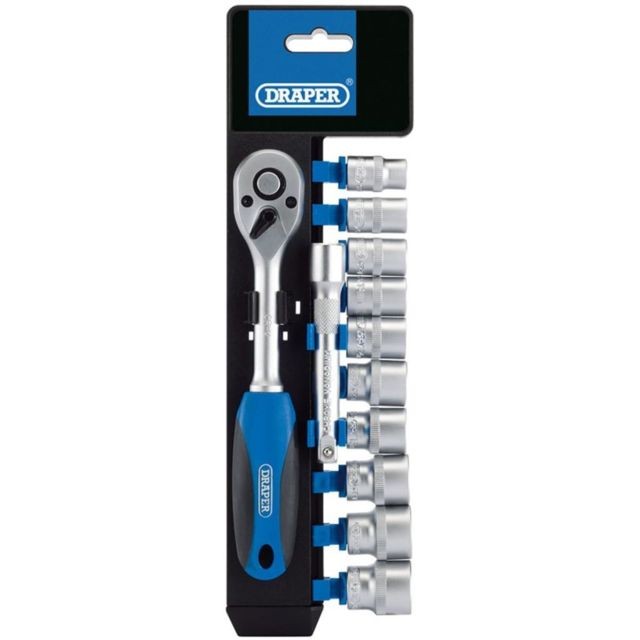 Draper Tools - Draper Tools Jeu de cliquet et douilles métriques 12 pcs 3/8"" 16371 Draper Tools  - Draper Tools