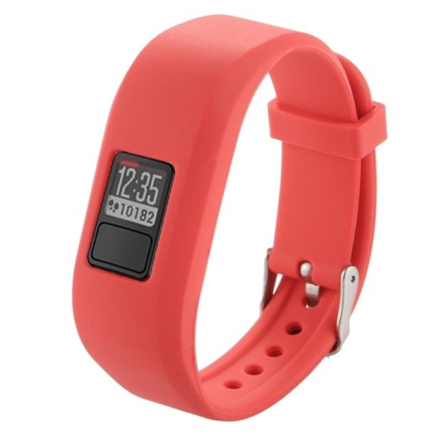 Wewoo - Bracelet rouge pour Garmin Vivofit 3 Montre Smartwatch en Silicone, Longueur: environ 24.2cm - Garmin vivofit