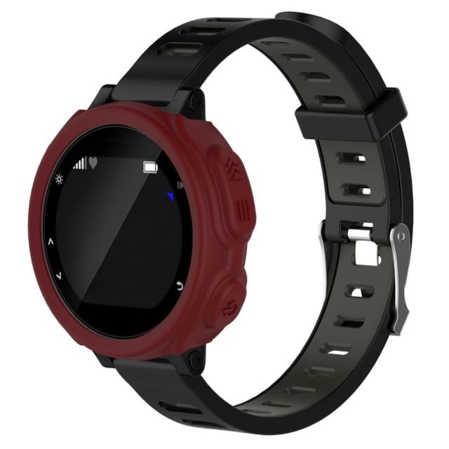 Wewoo - Protection écran Étui de en silicone de montre de couleur solide pour Garmin F235 / F750 rouge Wewoo  - Objets connectés