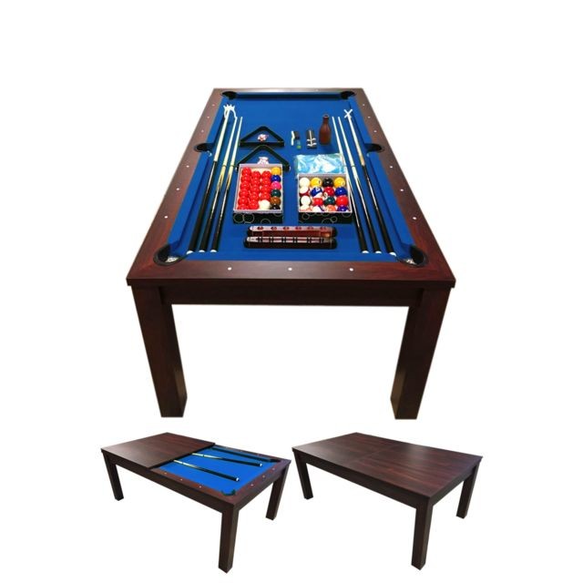 Simba - BILLARD AMERICAIN 7FT Snooker table de billard mod.Blue Sky avec COUVERTURE EN BOIS INCL - Mesure 188 x 96 cm Simba  - Marchand Simbashopping
