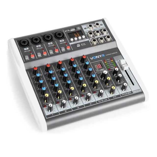 Vonyx - Vonyx VMM-K602 Table de mixage à 6 canaux Bluetooth Interface audio USB Vonyx - Tables de mixage